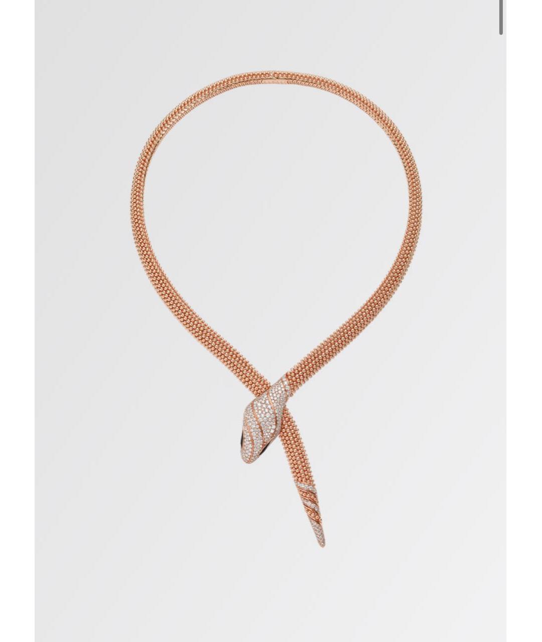 BVLGARI Золотое колье из розового золота, фото 3