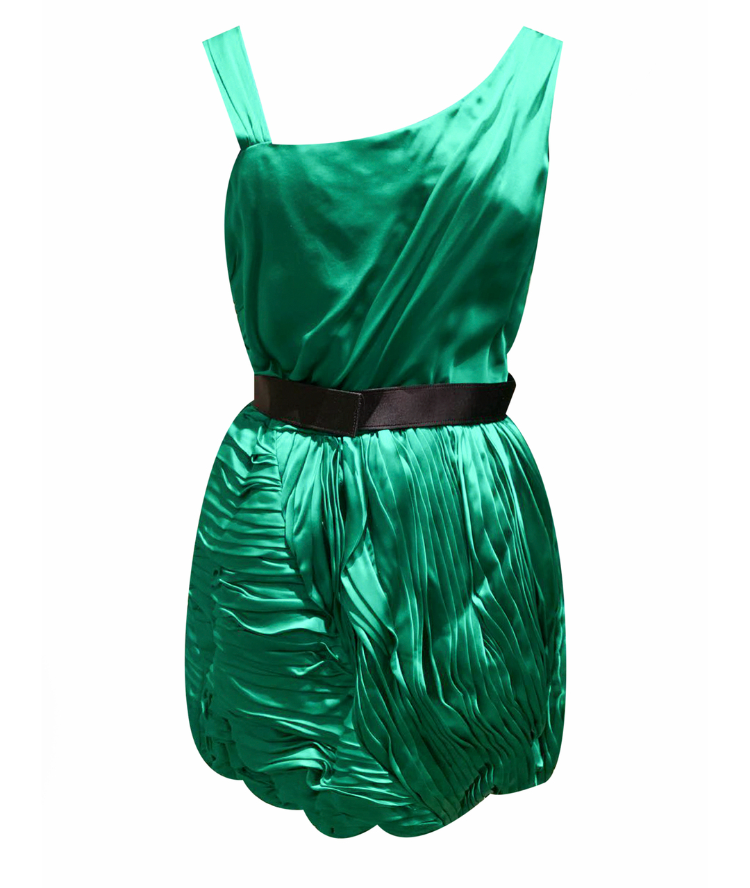 ALICE+OLIVIA Зеленые шелковое повседневное платье, фото 1