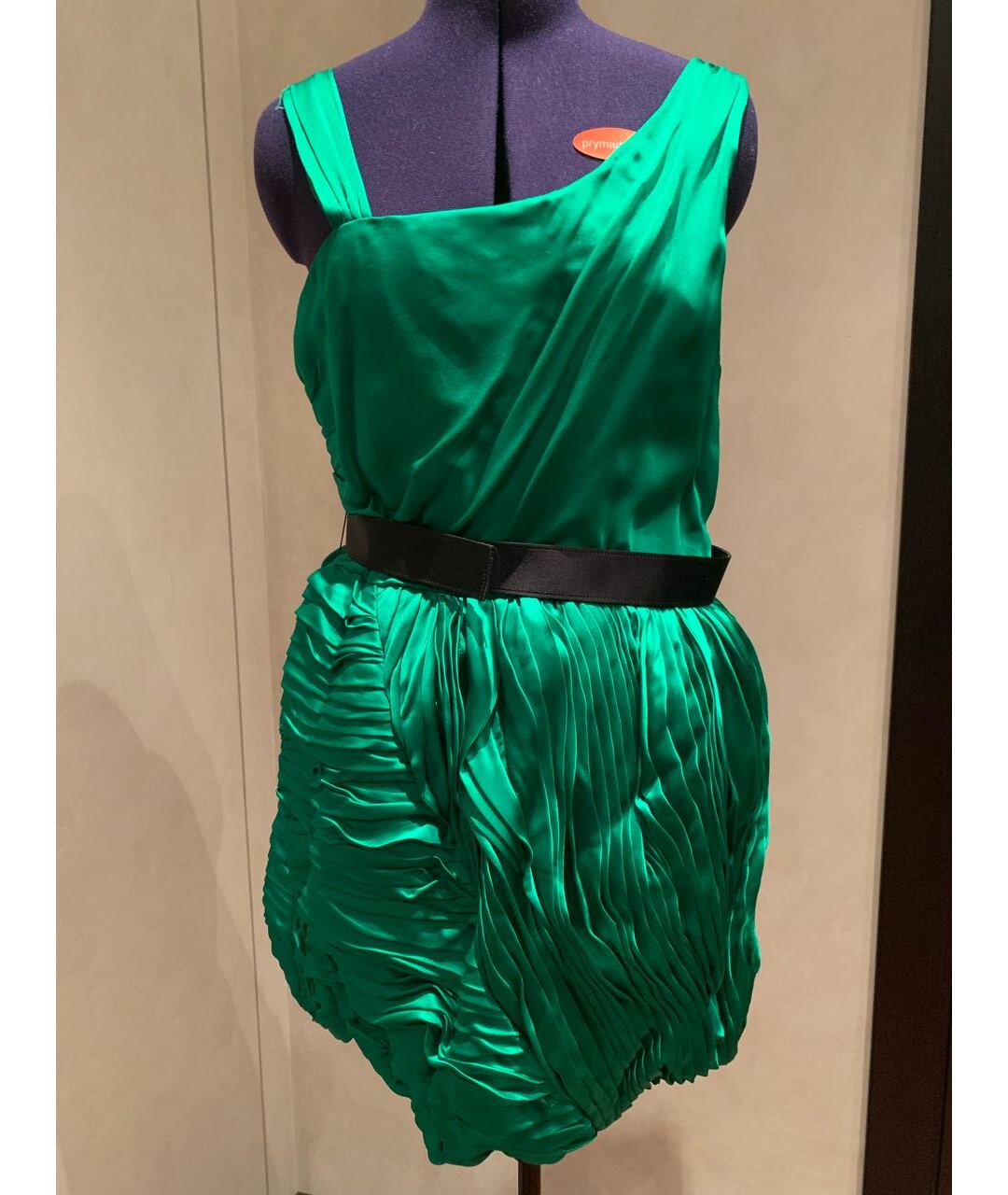 ALICE+OLIVIA Зеленые шелковое повседневное платье, фото 9