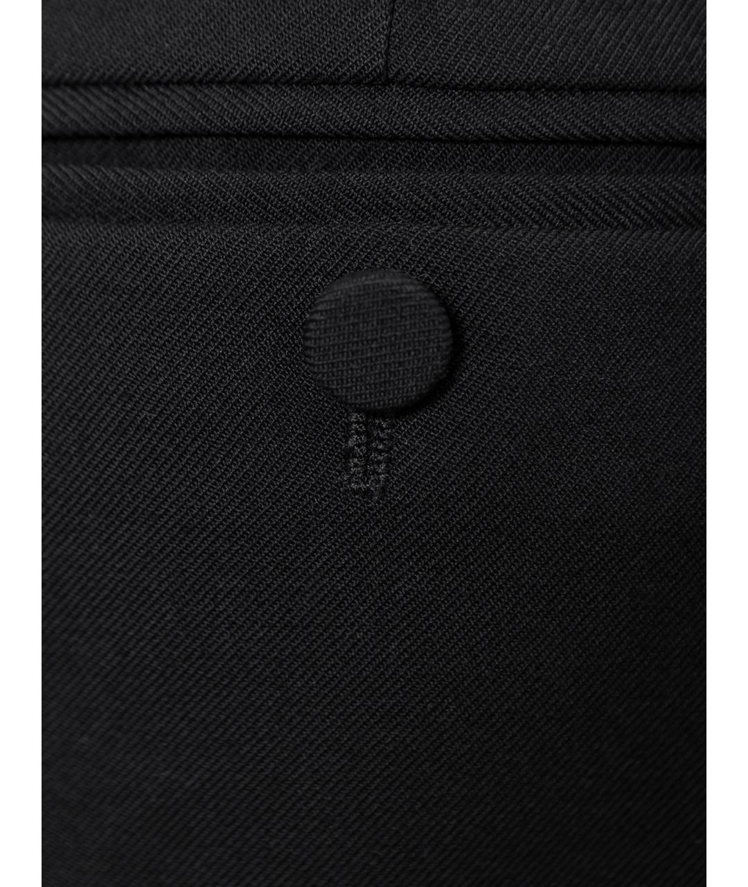SAINT LAURENT Черная шерстяная юбка миди, фото 2