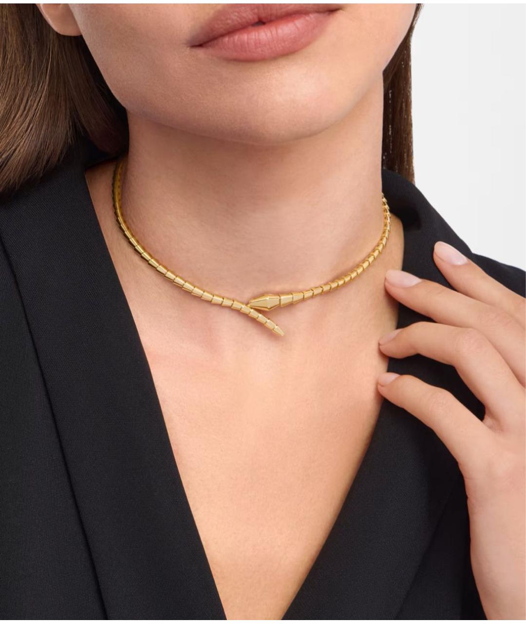 BVLGARI Золотое колье из желтого золота, фото 2