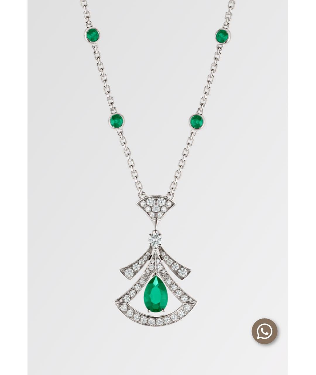 BVLGARI Подвеска из белого золота, фото 3