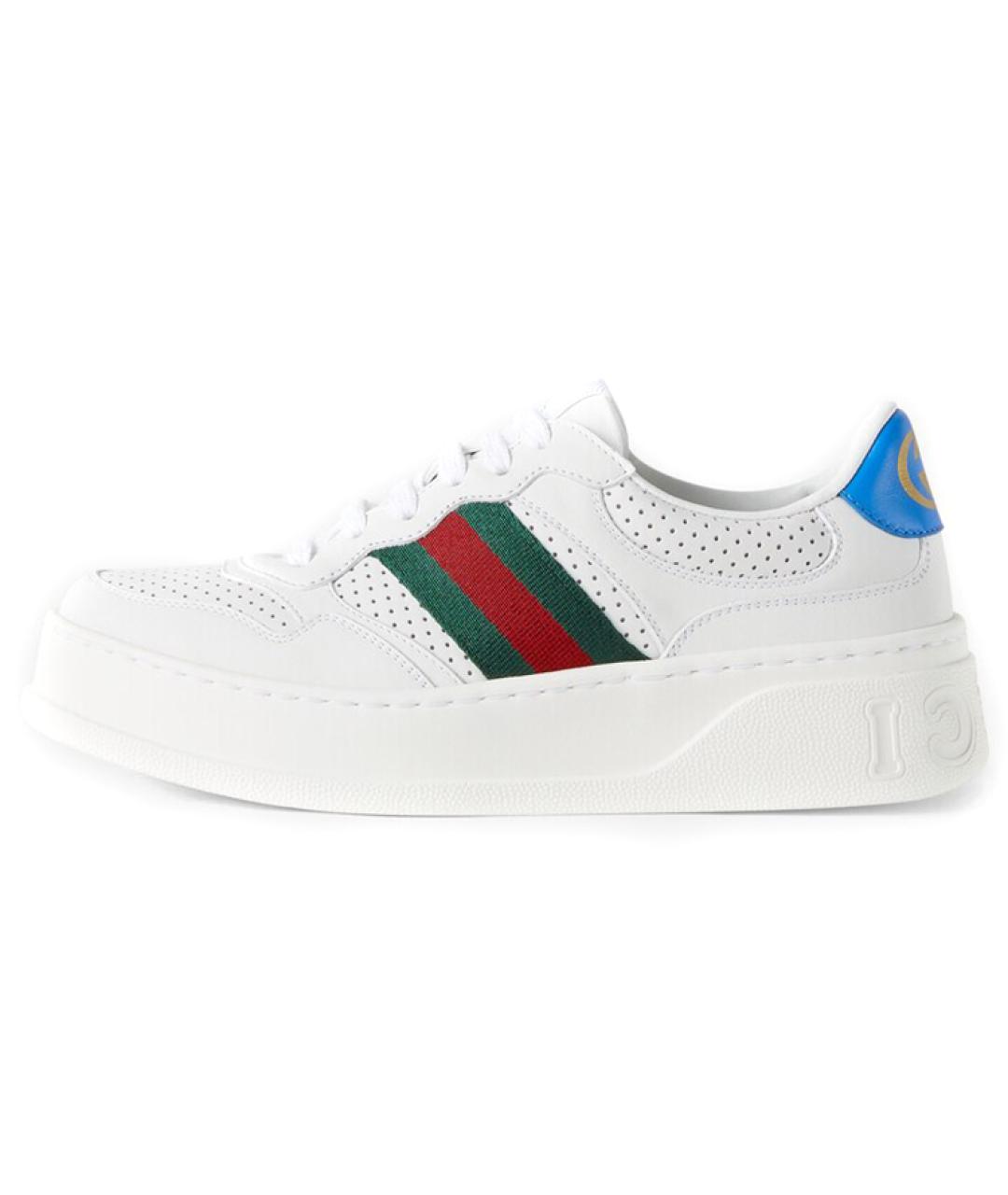 GUCCI Белые кеды, фото 6
