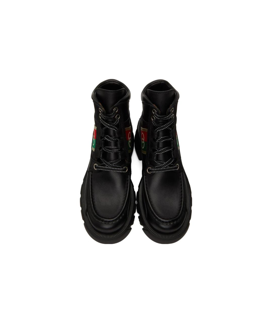 GUCCI Черные кожаные ботильоны, фото 4