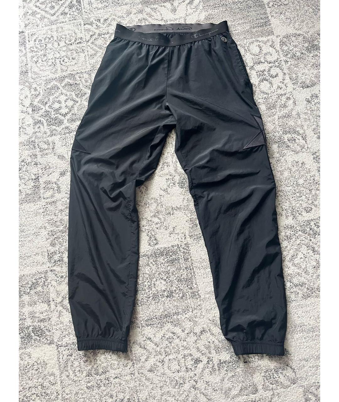 RICK OWENS Черные полиэстеровые повседневные брюки, фото 7