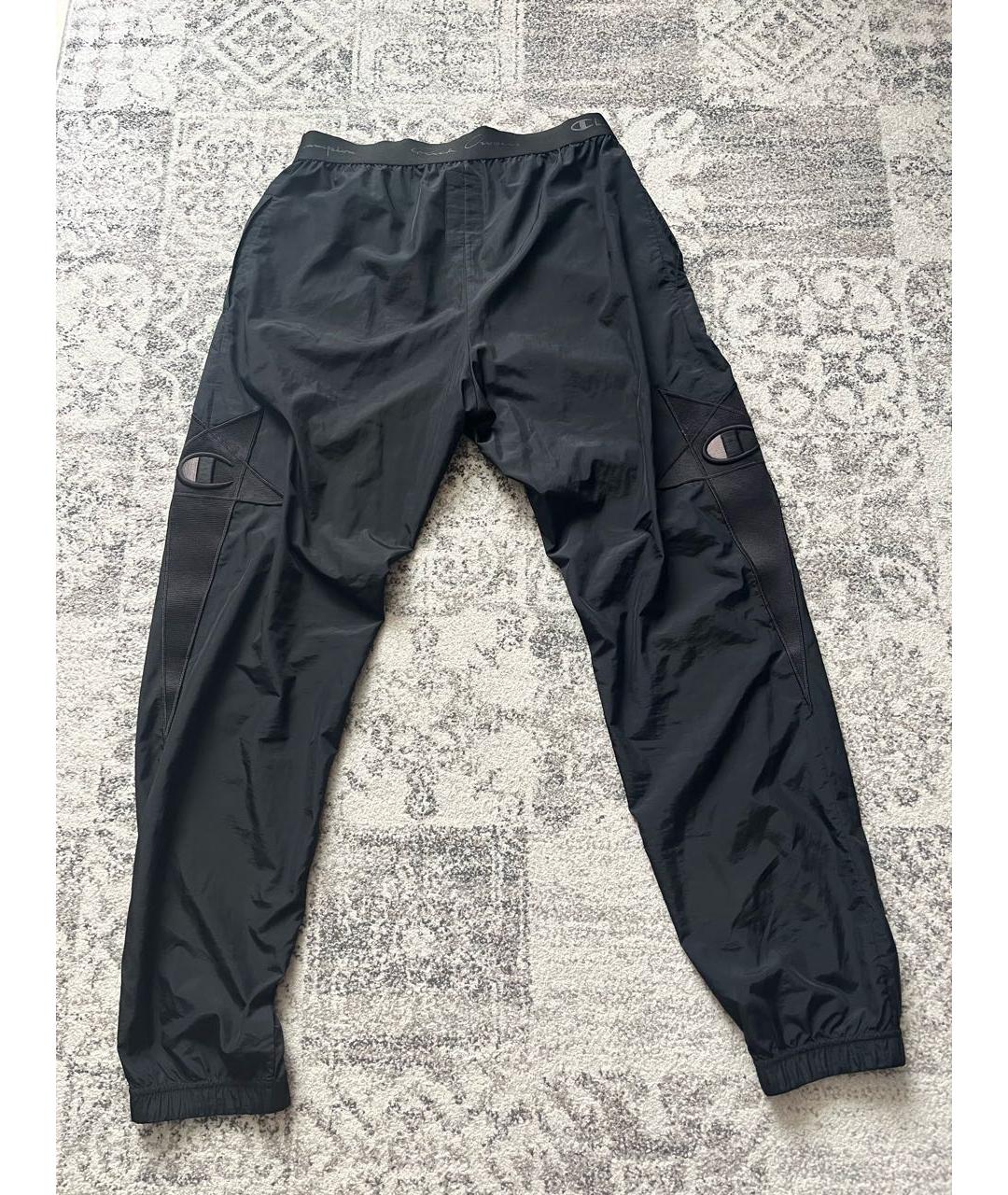 RICK OWENS Черные полиэстеровые повседневные брюки, фото 2