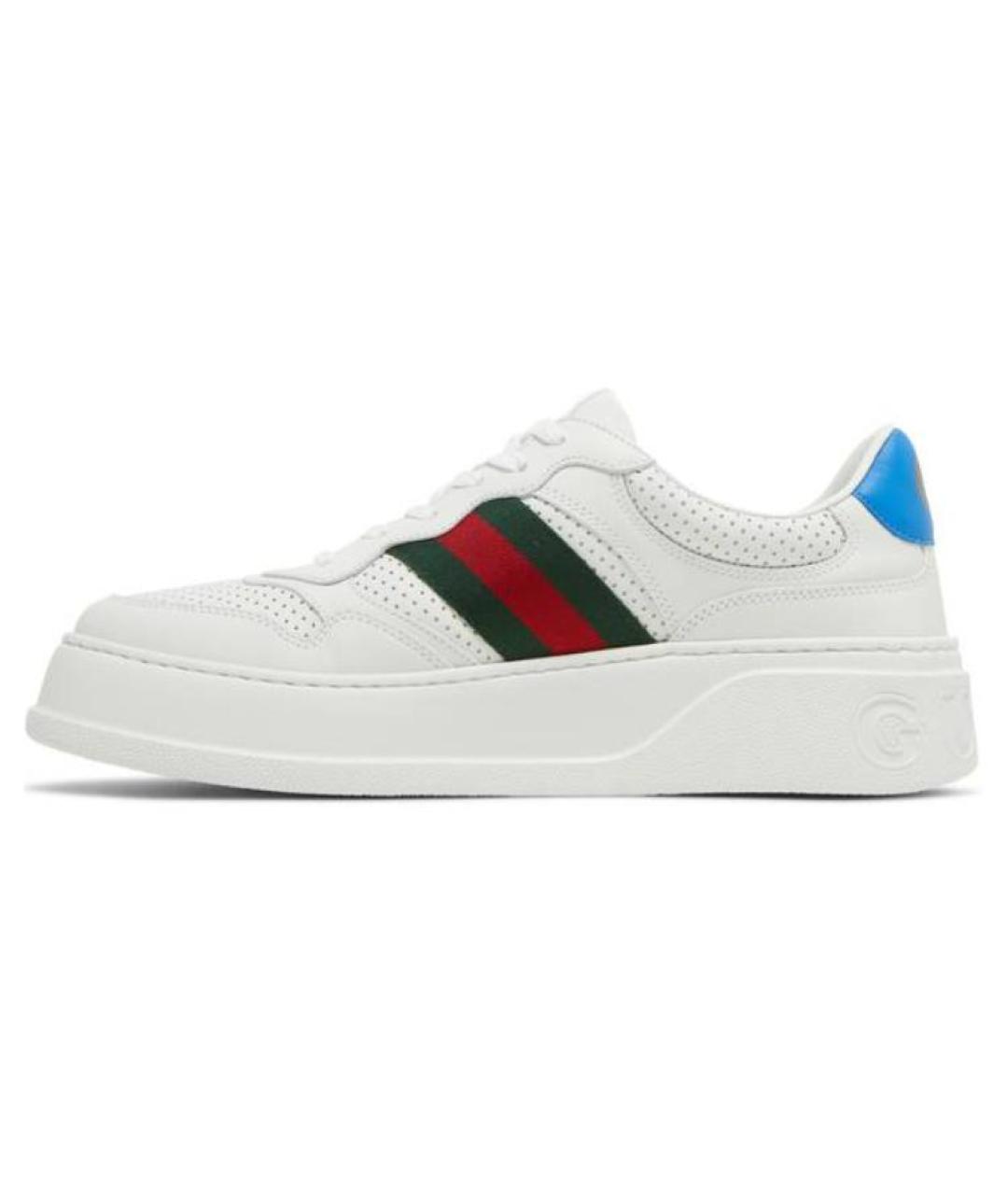 GUCCI Белые низкие кроссовки / кеды, фото 6