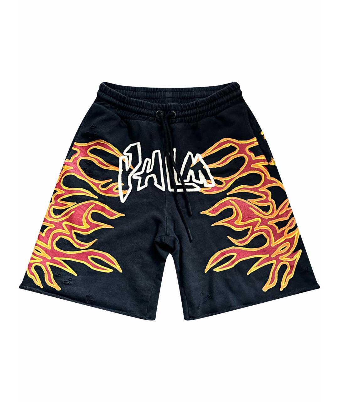 PALM ANGELS Черные хлопковые шорты, фото 1