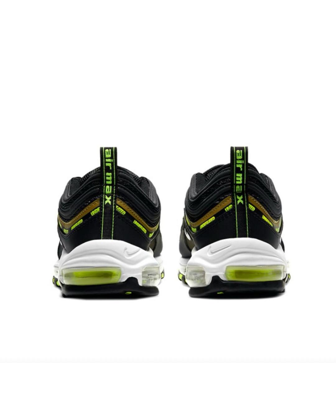 NIKE Черные кожаные низкие кроссовки / кеды, фото 4
