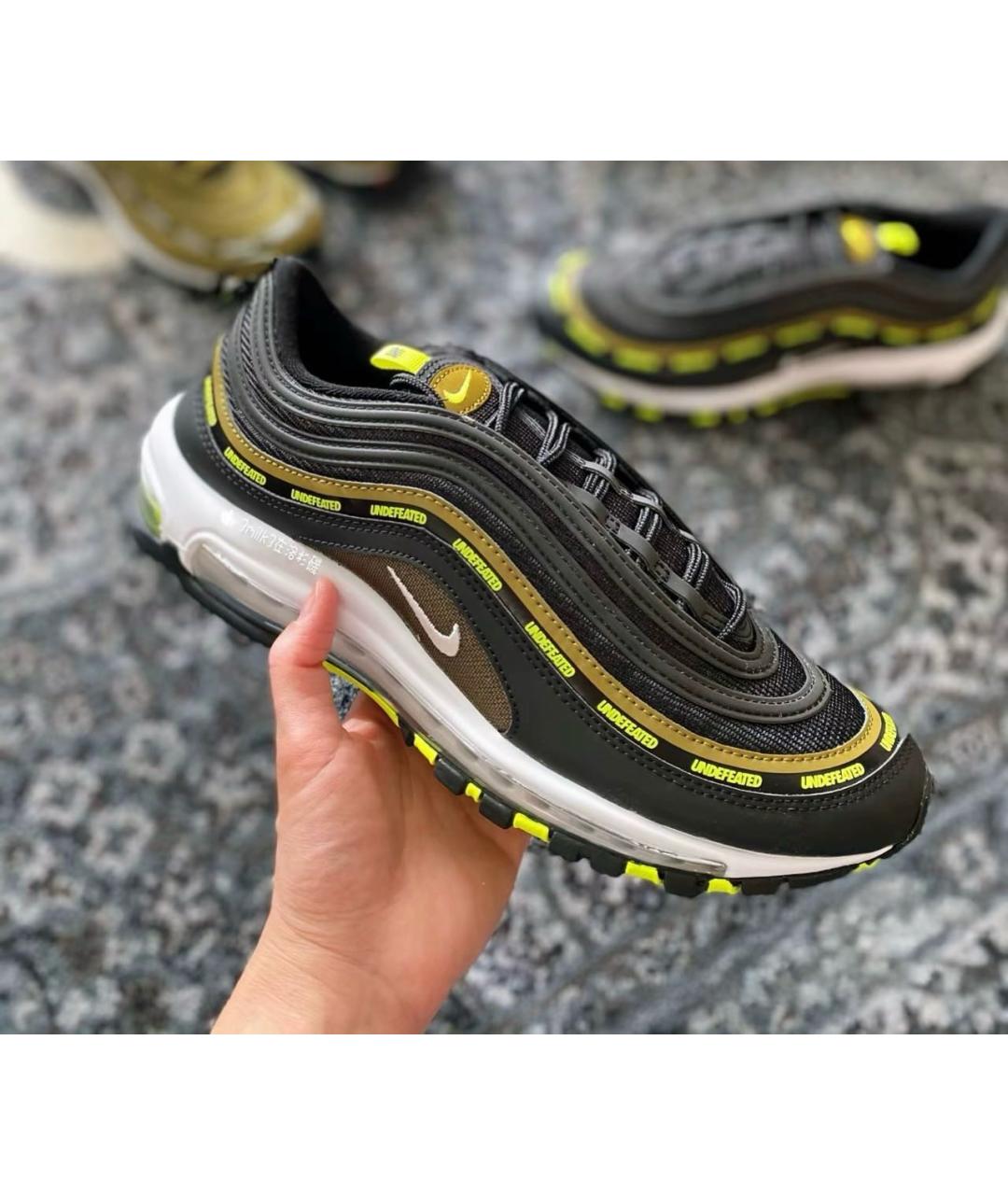 NIKE Черные кожаные низкие кроссовки / кеды, фото 8