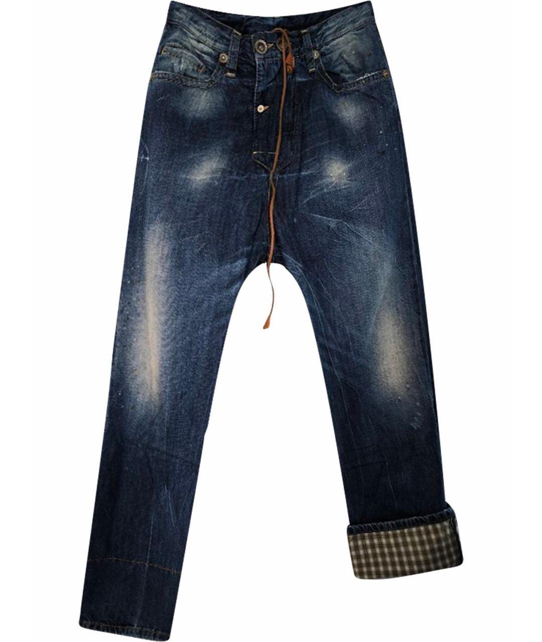 DSQUARED2 Синие хлопковые прямые джинсы, фото 1