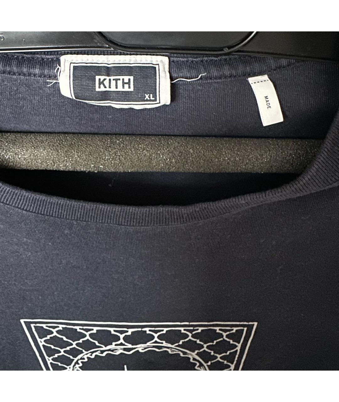 KITH Антрацитовая хлопковая футболка, фото 3