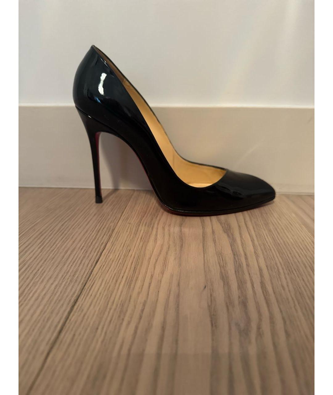 CHRISTIAN LOUBOUTIN Черные туфли из лакированной кожи, фото 5