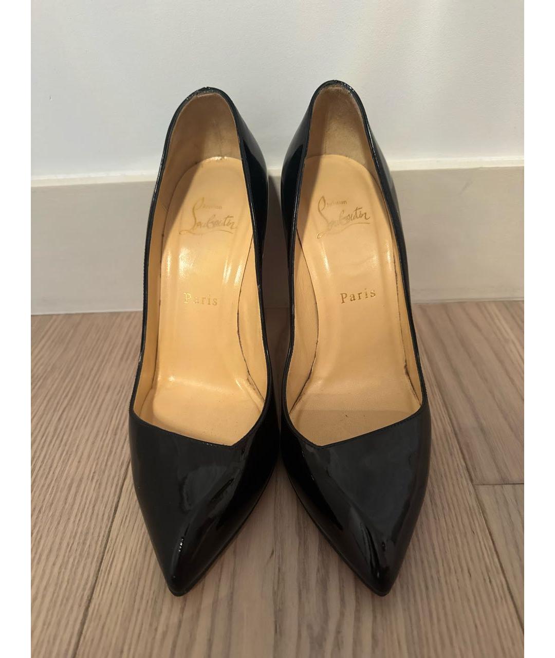 CHRISTIAN LOUBOUTIN Черные туфли из лакированной кожи, фото 2