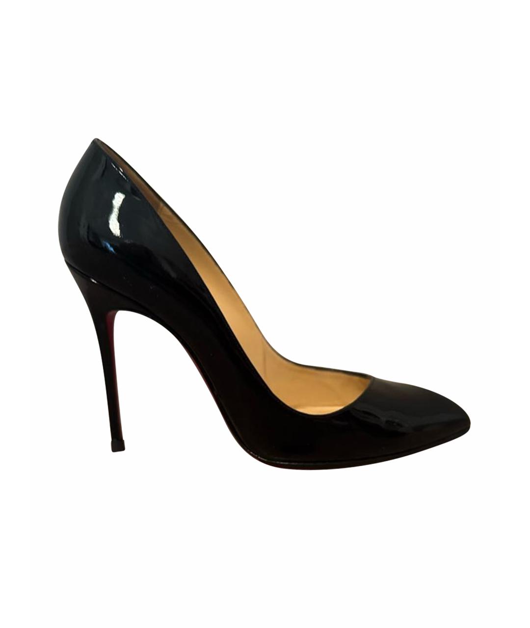 CHRISTIAN LOUBOUTIN Черные туфли из лакированной кожи, фото 1