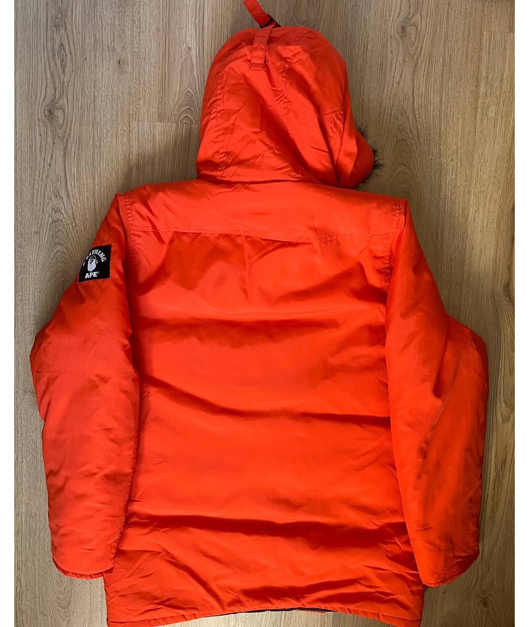 A BATHING APE Оранжевая полиэстеровая куртка, фото 2
