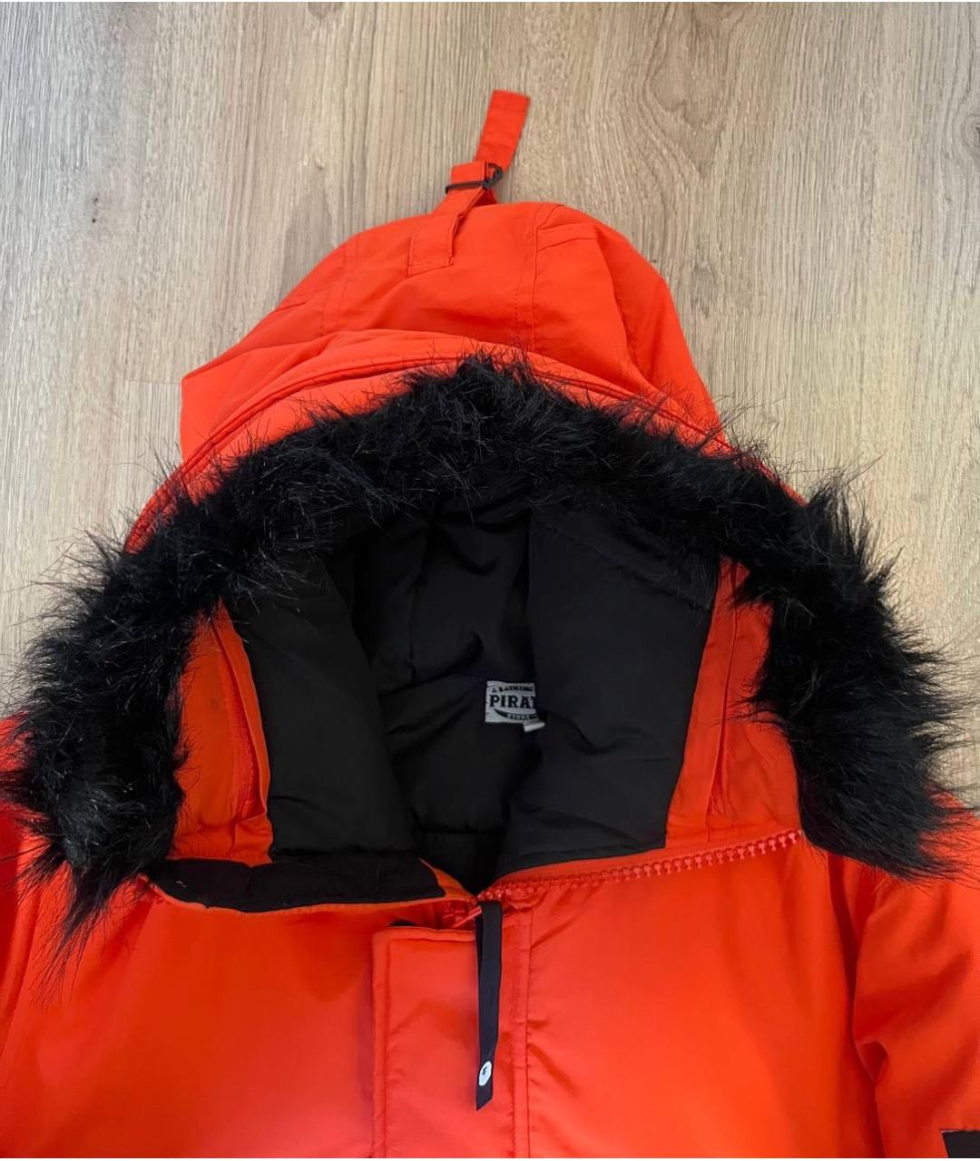 A BATHING APE Оранжевая полиэстеровая куртка, фото 3
