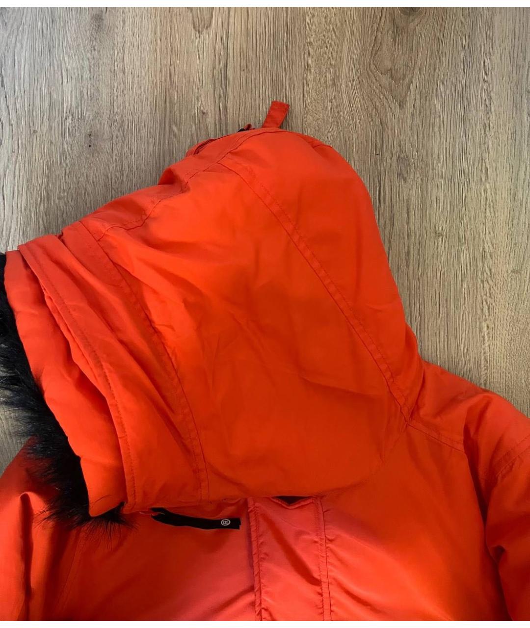 A BATHING APE Оранжевая полиэстеровая куртка, фото 4