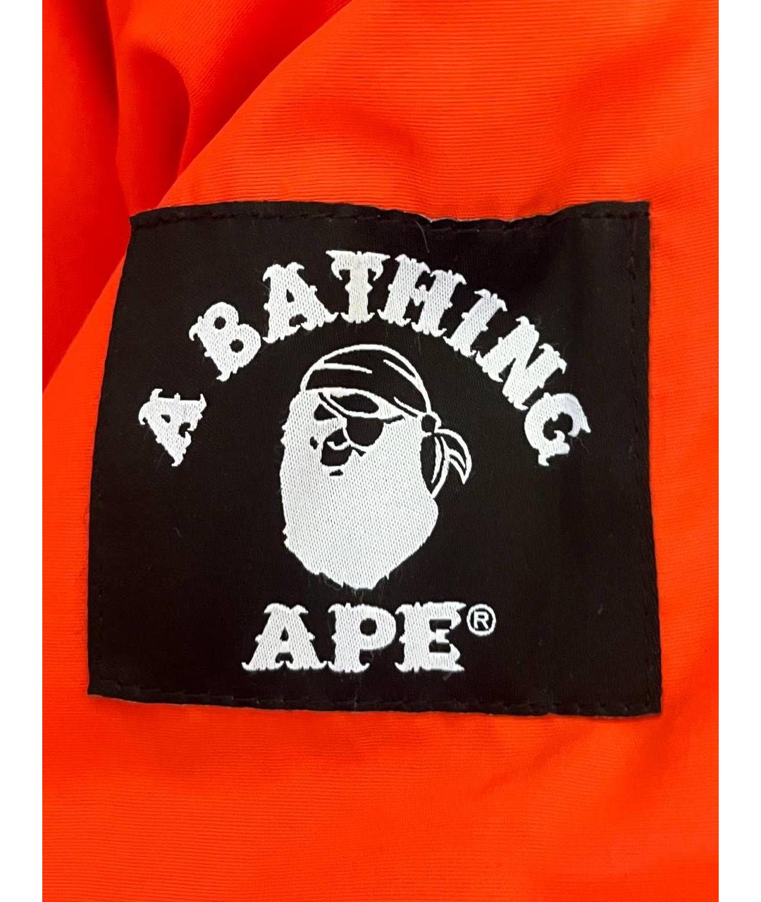 A BATHING APE Оранжевая полиэстеровая куртка, фото 7