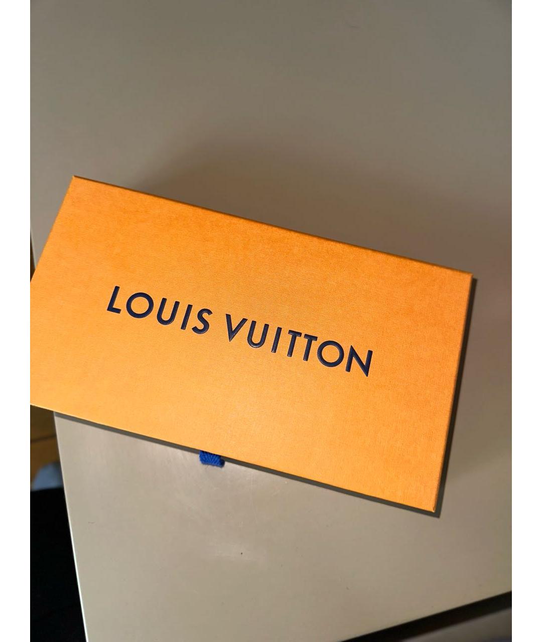 LOUIS VUITTON Бордовый кожаный кошелек, фото 7