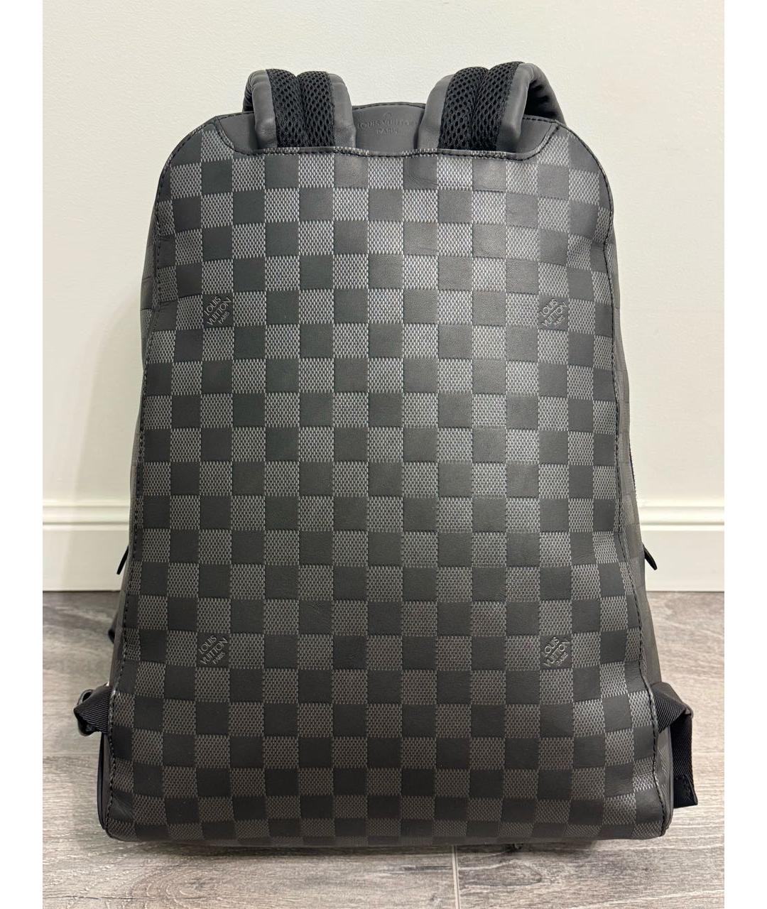 LOUIS VUITTON Черный кожаный рюкзак, фото 3