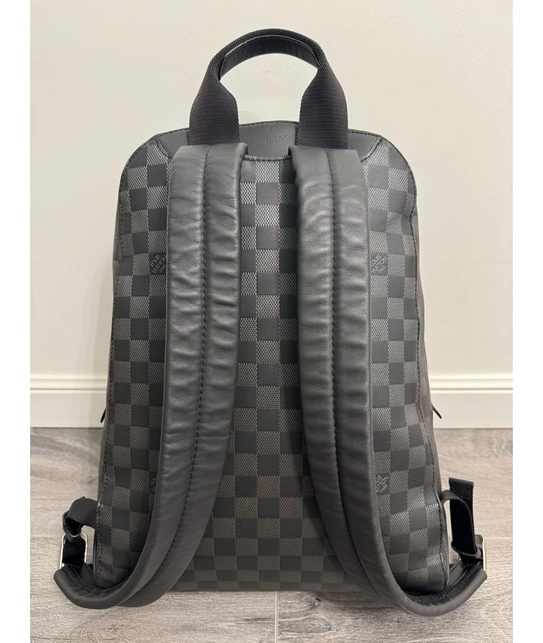 LOUIS VUITTON Черный кожаный рюкзак, фото 2