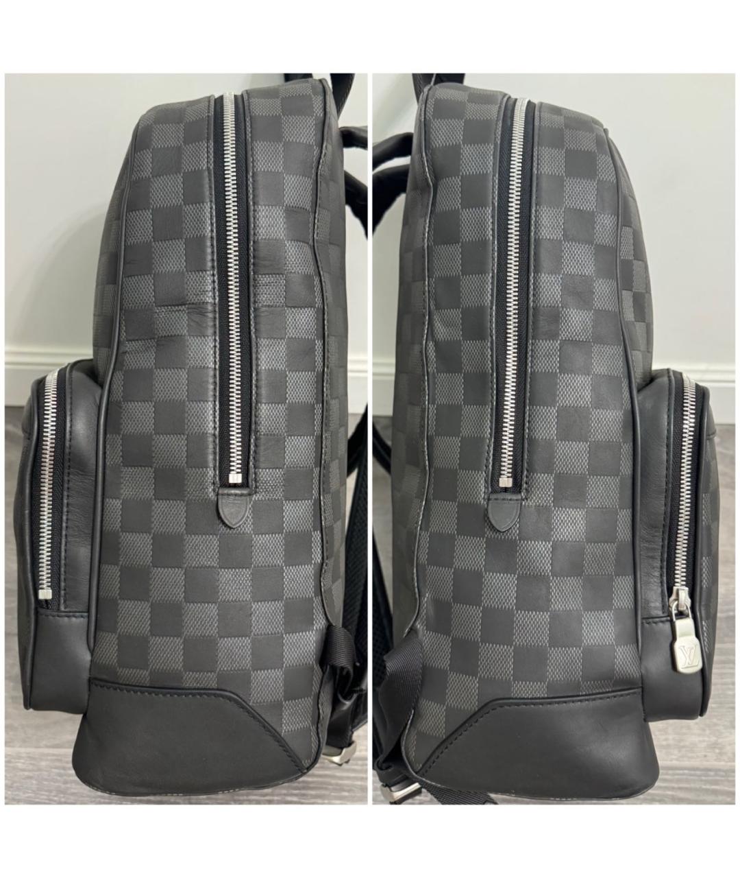 LOUIS VUITTON Черный кожаный рюкзак, фото 4