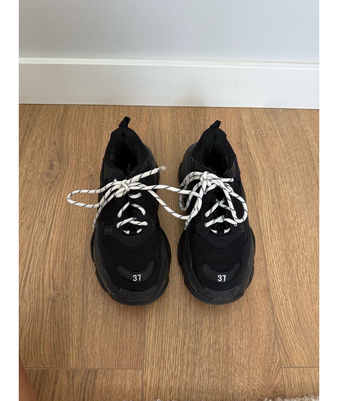 BALENCIAGA Черные кроссовки, фото 3