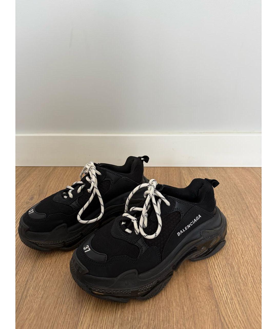 BALENCIAGA Черные кроссовки, фото 4