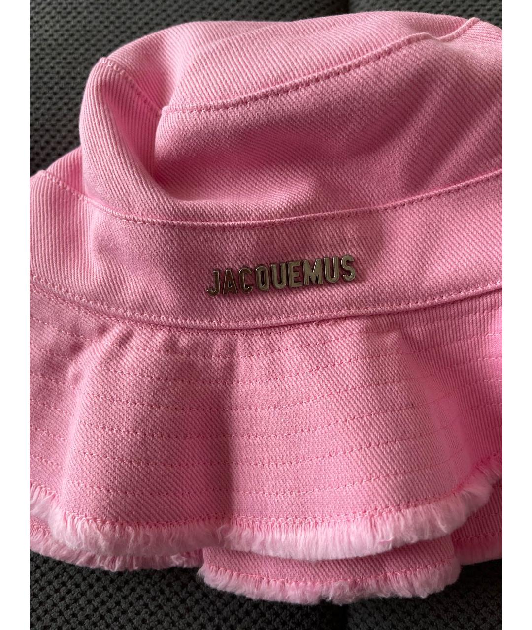 JACQUEMUS Розовая хлопковая панама, фото 8