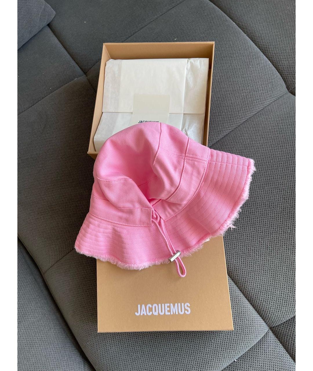 JACQUEMUS Розовая хлопковая панама, фото 5