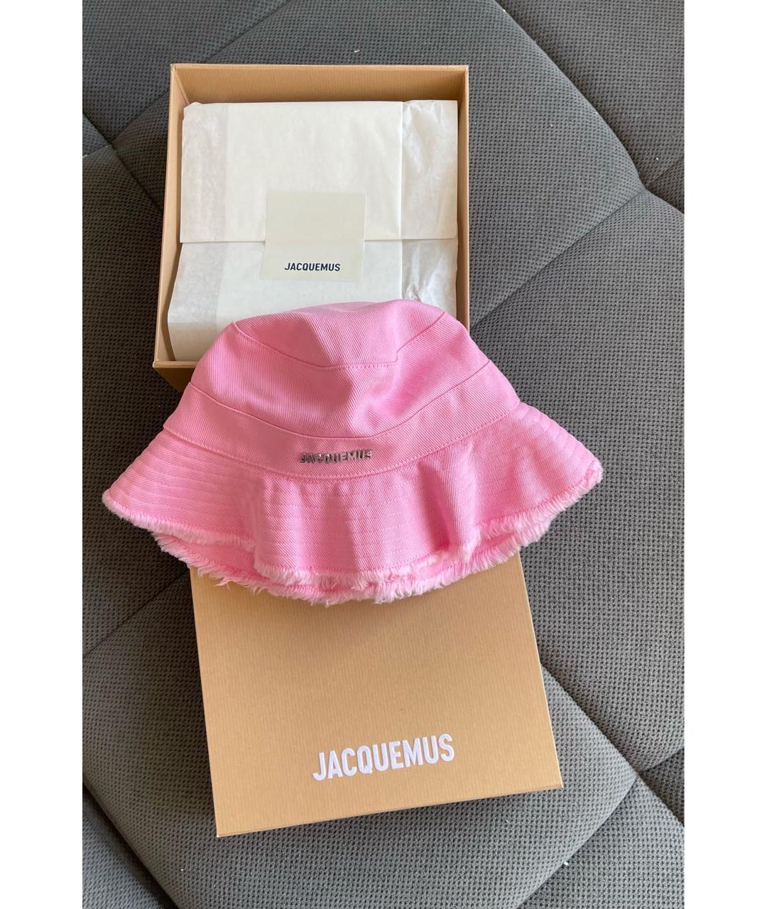 JACQUEMUS Розовая хлопковая панама, фото 4