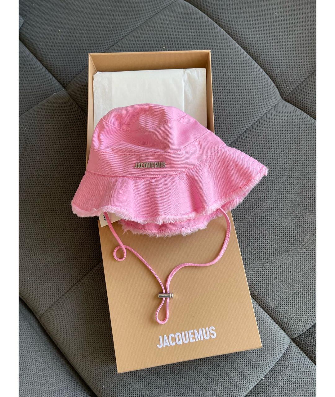 JACQUEMUS Розовая хлопковая панама, фото 6
