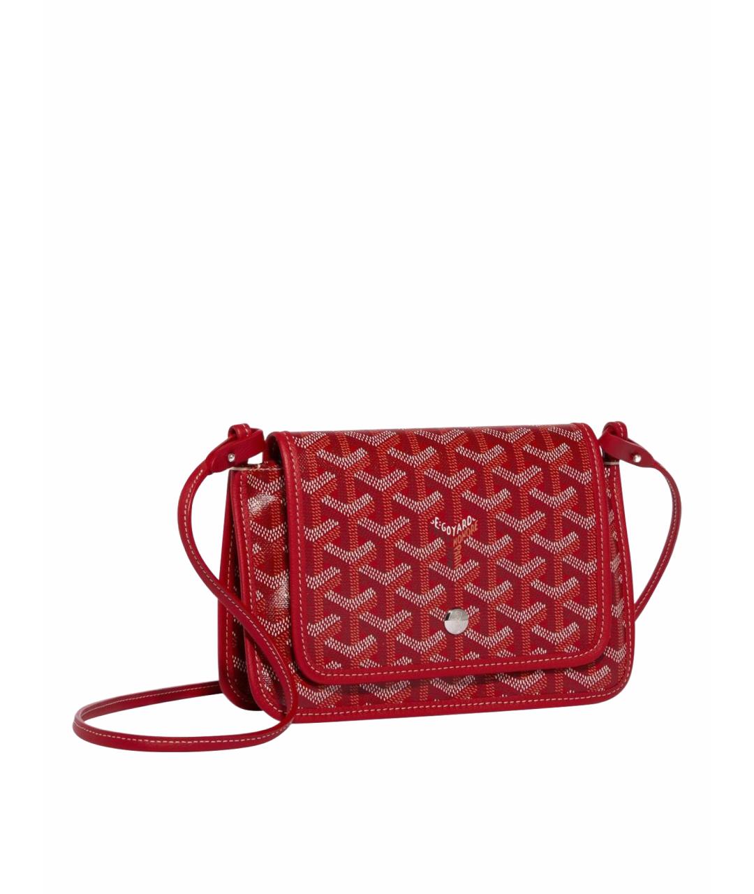 GOYARD Красная кожаная сумка через плечо, фото 1