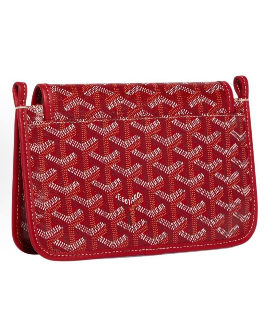 GOYARD Красная кожаная сумка через плечо, фото 3