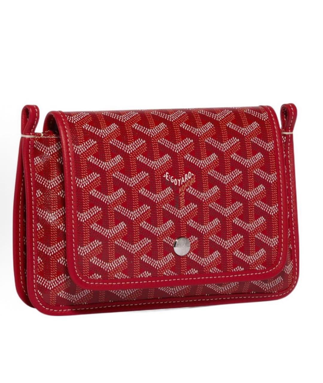 GOYARD Красная кожаная сумка через плечо, фото 2