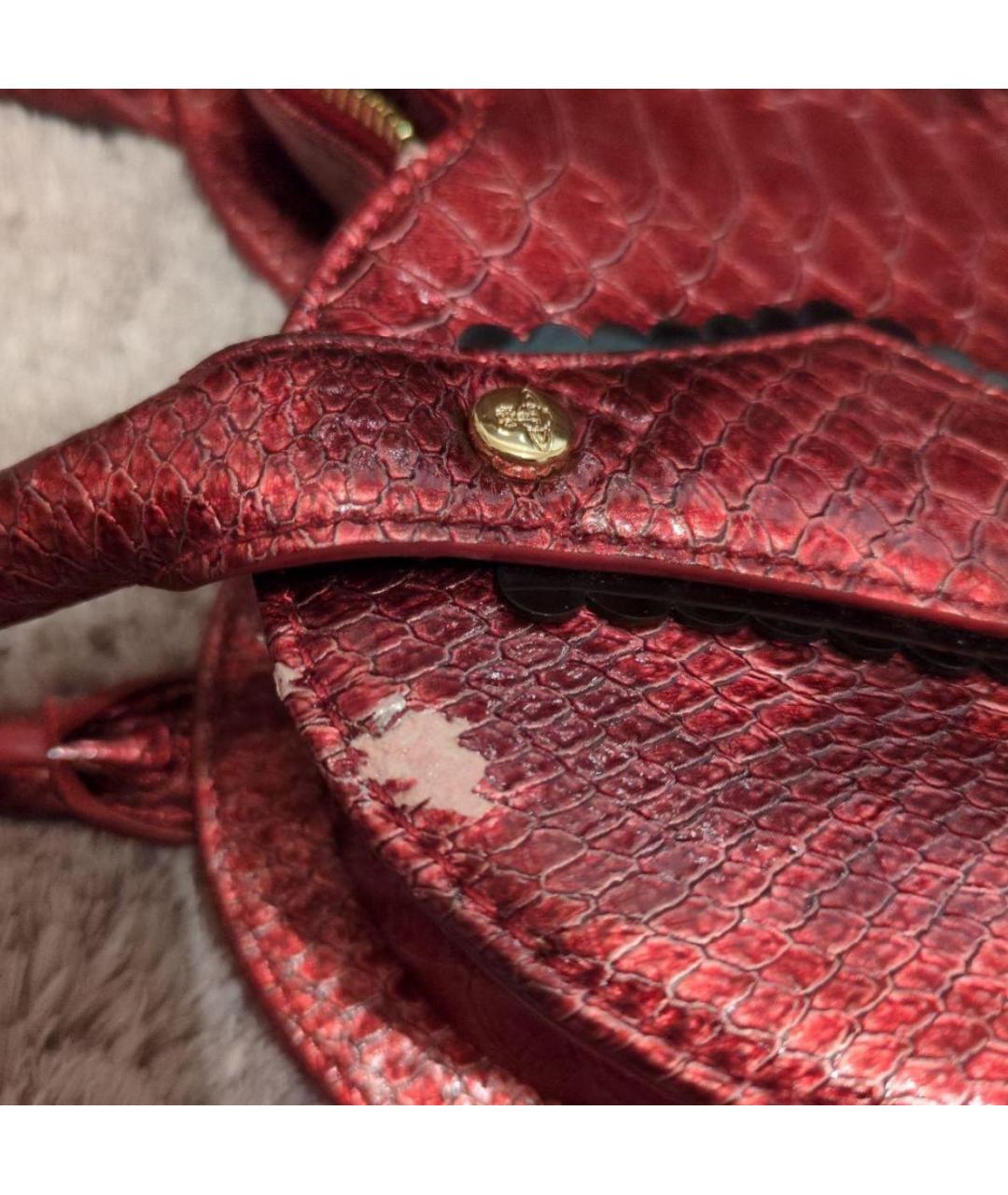 VIVIENNE WESTWOOD Сумка с короткими ручками из лакированной кожи, фото 6