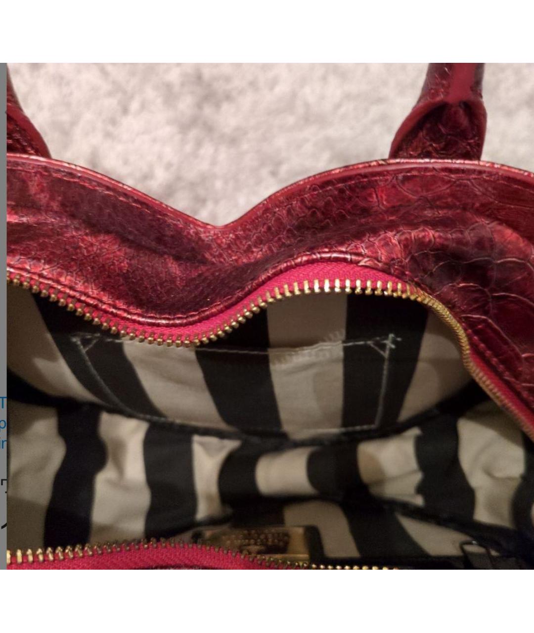 VIVIENNE WESTWOOD Сумка с короткими ручками из лакированной кожи, фото 4