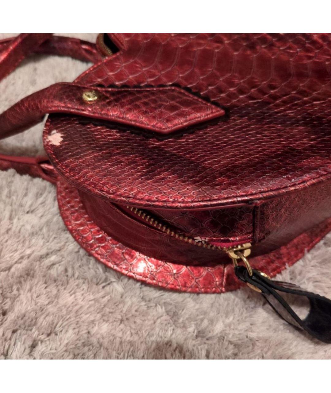 VIVIENNE WESTWOOD Сумка с короткими ручками из лакированной кожи, фото 5