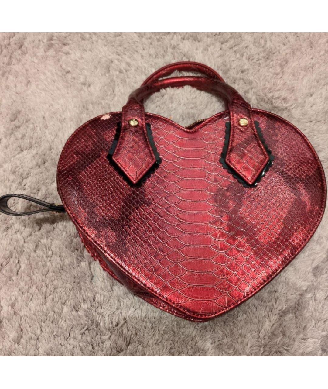 VIVIENNE WESTWOOD Сумка с короткими ручками из лакированной кожи, фото 2