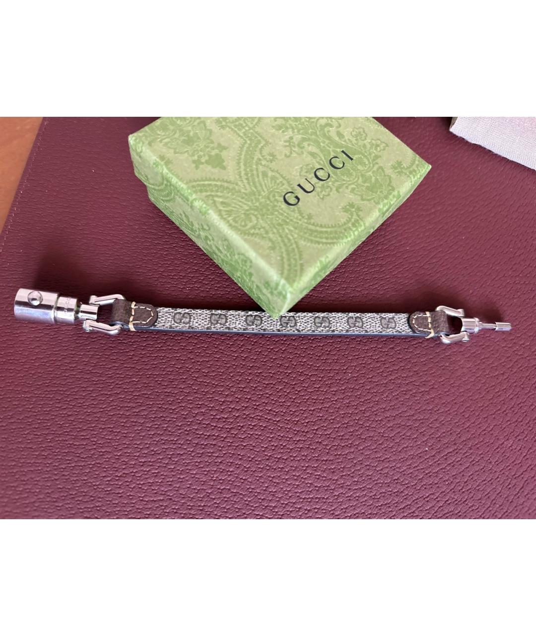 GUCCI Кожаный браслет, фото 9