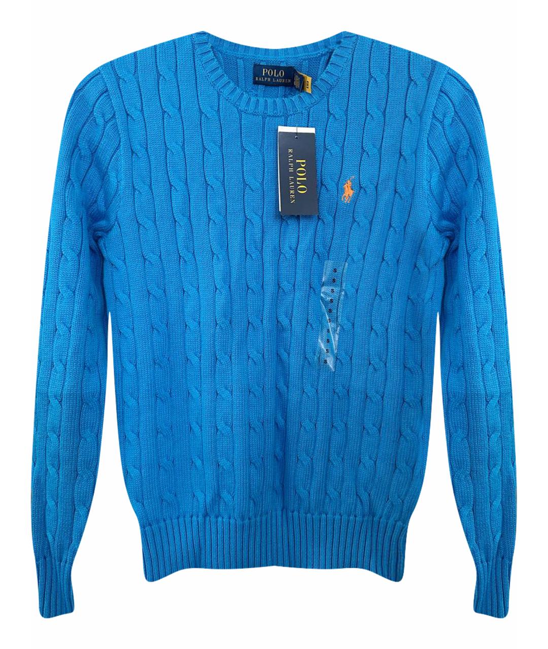 POLO RALPH LAUREN Синий хлопковый джемпер / свитер, фото 1