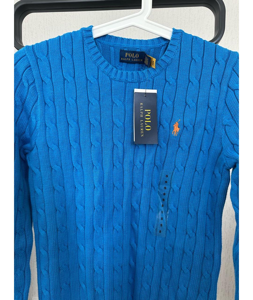 POLO RALPH LAUREN Синий хлопковый джемпер / свитер, фото 3