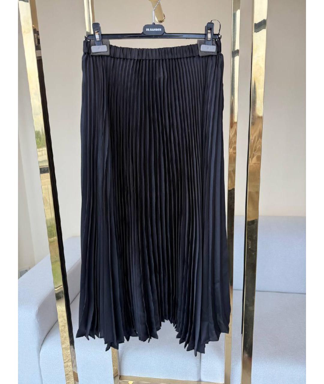 JIL SANDER Черная юбка миди, фото 4