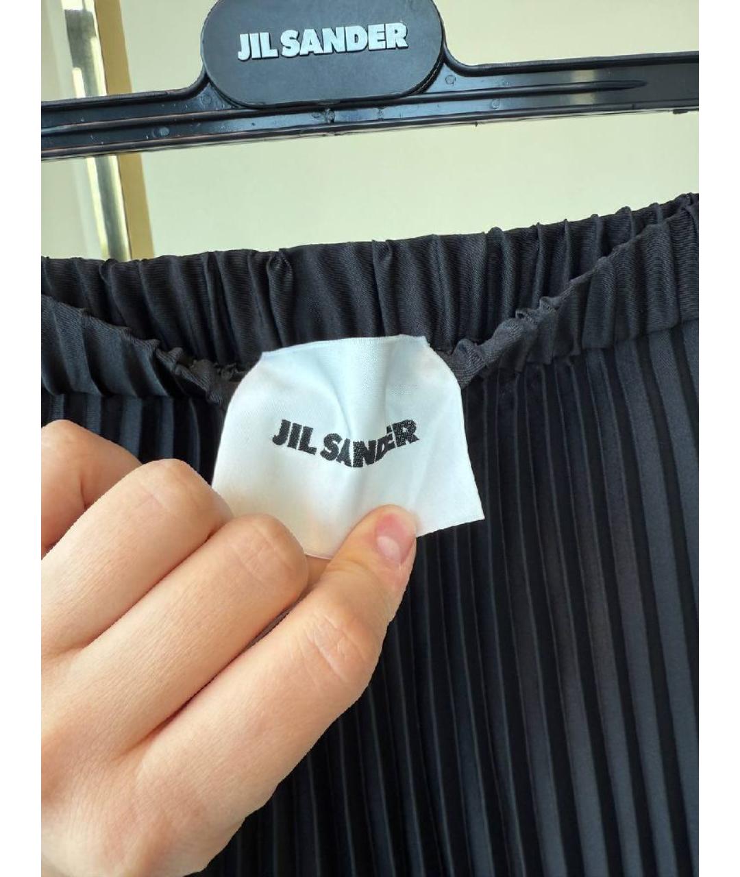 JIL SANDER Черная юбка миди, фото 5