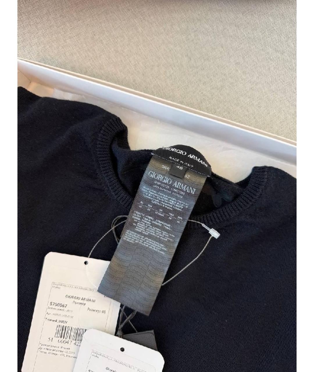 EMPORIO ARMANI Черная кашемировая водолазка, фото 3