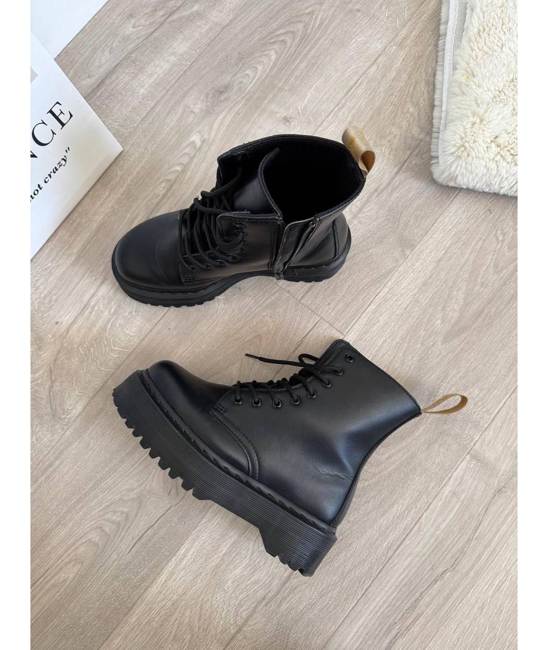 DR. MARTENS Черные ботинки из искусственной кожи, фото 8