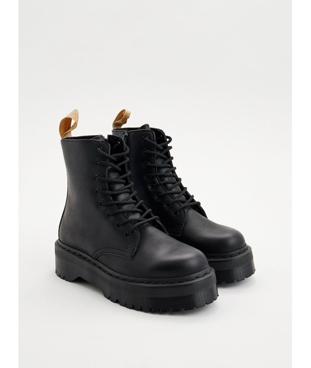 DR. MARTENS Черные ботинки из искусственной кожи, фото 2
