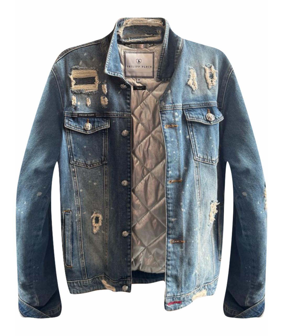 PHILIPP PLEIN Синяя деним куртка, фото 1