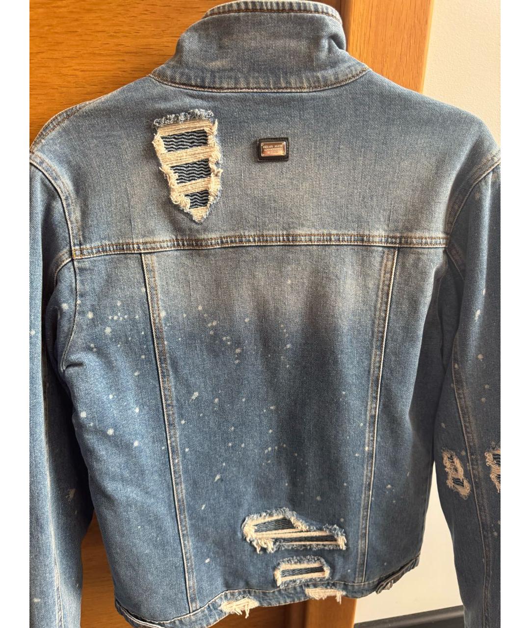 PHILIPP PLEIN Синяя деним куртка, фото 5
